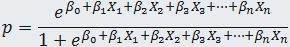 logistic regression equation 1